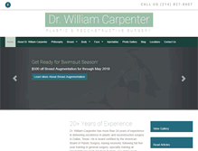 Tablet Screenshot of drwilliamcarpenter.com